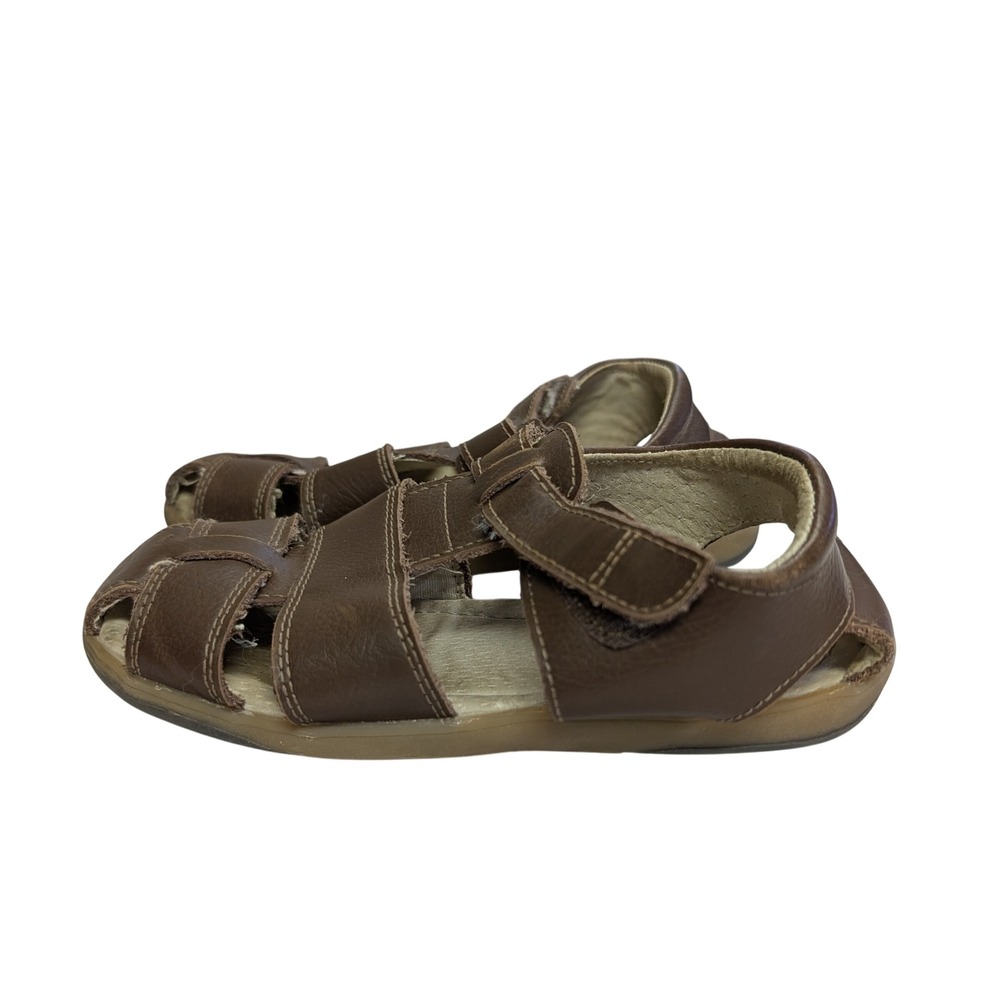See Kai Run Jude IV Brown Fisherman Sandals Leather Flexible Toddler Size 12 - Picture 2 of 11